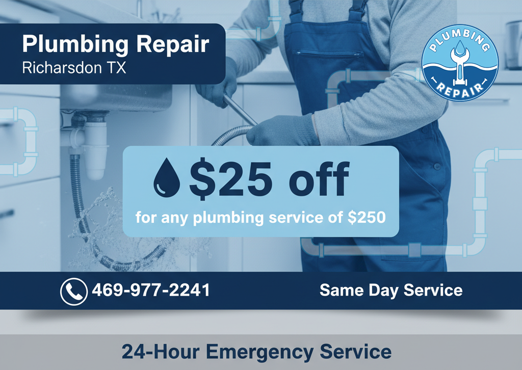 Plumbing Repair Coupon Richardson TX
